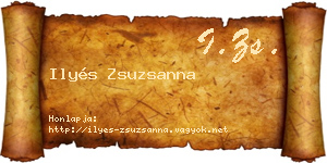 Ilyés Zsuzsanna névjegykártya