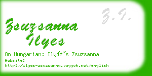 zsuzsanna ilyes business card